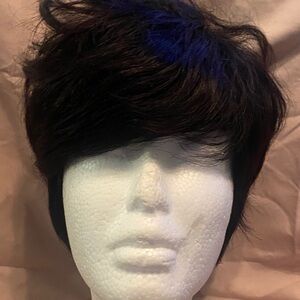 Premier Black and Blue Women's Wig